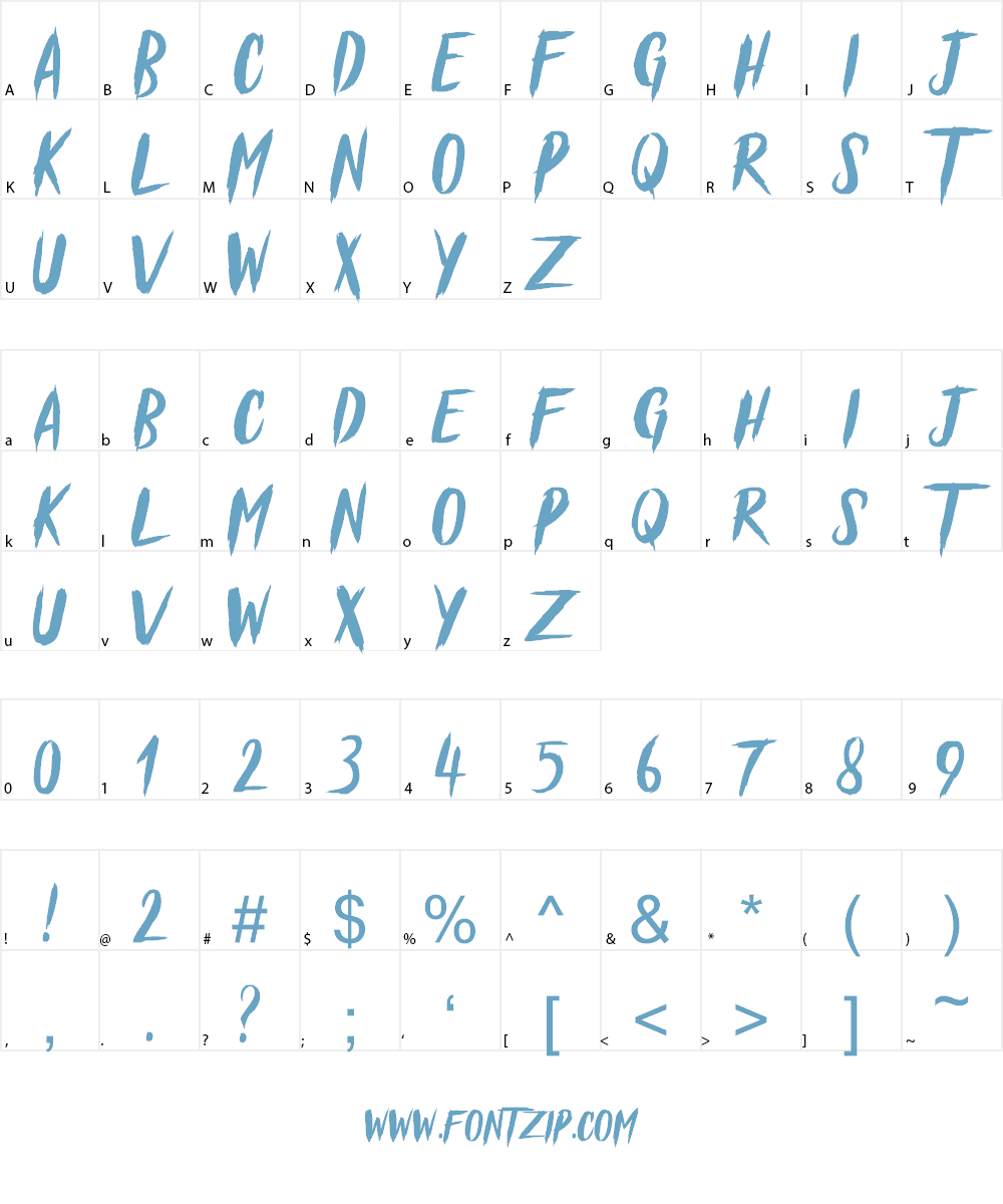 Blessed Believer Font Character